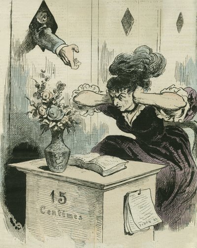 Aumento do imposto sobre o papel para saldar a dívida da guerra de 1870. in "L