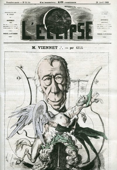 Jean-Pons-Guillaume Viennet (1777-1868), poeta, dramaturgo e político francês. Capa em "L