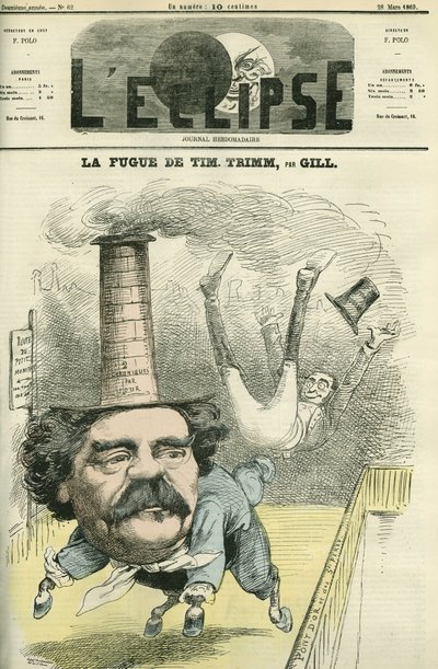 Leo Lespes dit Timothy Trim (1815-1875), jornalista francês. Capa em "L