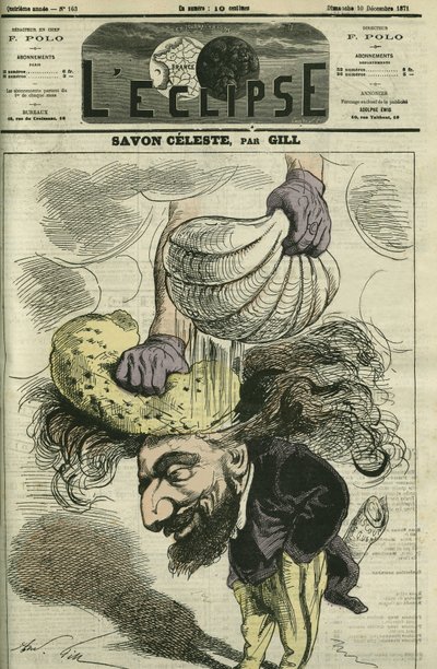 Leon Gambetta (1838-1882), político francês. Capa em "L