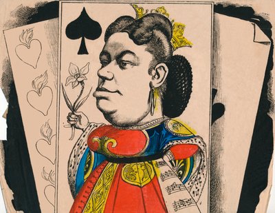 Marie Sass do Teatro da Ópera, 1867. de Andre Gill