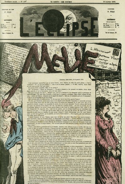 Melie, a carta de amor da Melie tem a sua "Tatave", Gustave Viaut. Capa em "L