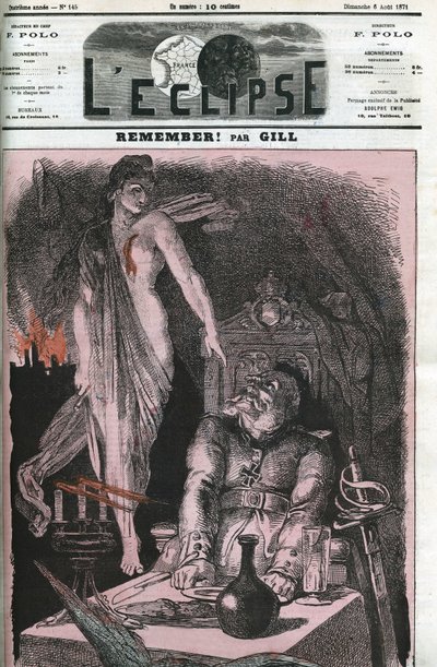 Lembre-se, "Lembre-se", a República falando com a Prússia. Capa em "L