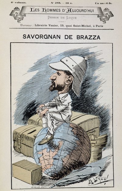 Savorgnan de Brazza - por Gill, em "Today