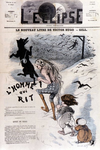 O homem que ri Victor Hugo - por Gill, em "L