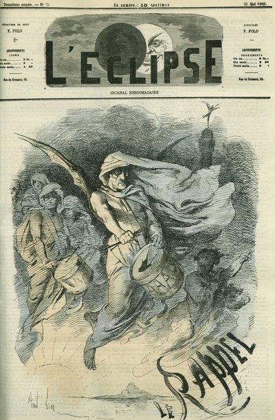 O Lembrete, ilustração da canção de Paul Mahalin (1838-1899). Capa em "L