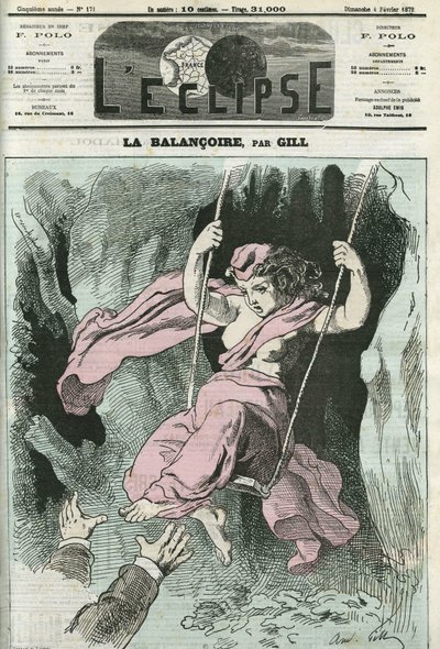 O Baloiço, os braços estendem-se em direcção à República no seu balanço. Capa em "L