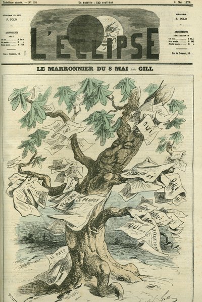 A castanheira de 8 de maio, aprovada pelo Senado por plebiscito, estabelece a responsabilidade dos ministros perante o Poder Legislativo. Capa em "L