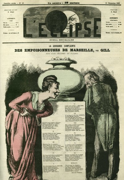O grande lamento "Poisonneuses de Marseille". Capa em "L