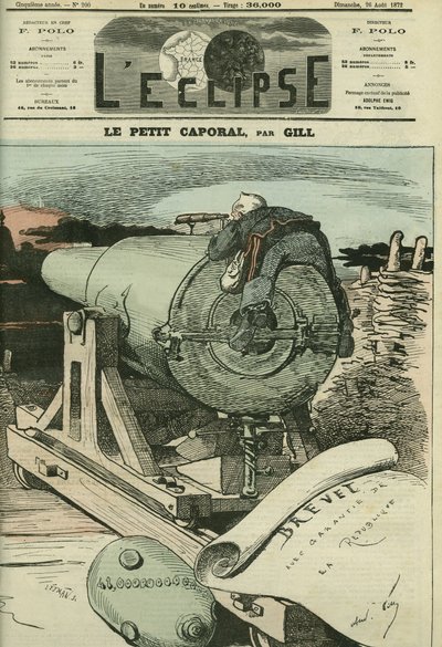 O pequeno cabo, Adolphe Thiers (1797-1877), historiador e estadista francês. Capa em "L
