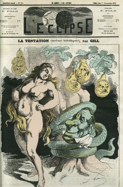 A tentação, a República-Espanha tentada pela Serpente de Orleães. Capa em "L