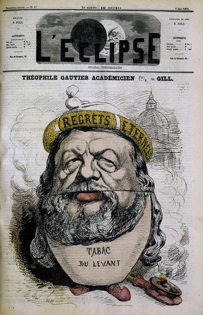Théophile Gautier - por Gill, em "L
