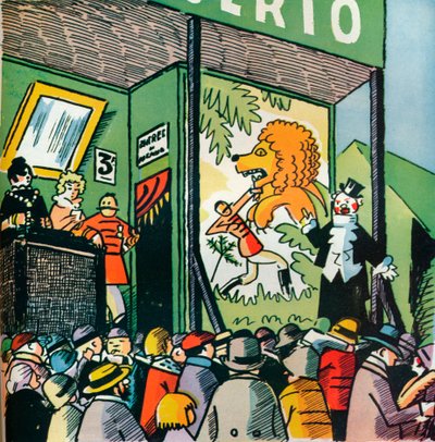 Ilustração de Andre Helle de Fables de la Fountaine, 1922, 1929 de Andre Helle