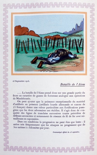 A Batalha de Aisne, 25 de setembro de 1914, 1919 de Andre Helle