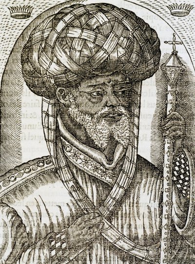 Sacerdote abissiniano, da Cosmologia Universal, de Andre Thevet (1504-1592), gravura de Andre Thevet