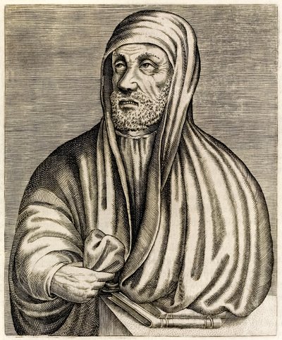 Avicena ou Ibn Sina: Polímata persa, de True Portraits de André Thévet publicado em 1584 de Andre Thevet