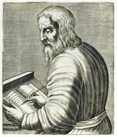 George de Trebizond, de Retratos verdadeiros  de André Thévet publicado em 1594 de Andre Thevet