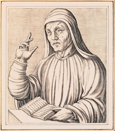 Retrato de Alcuin de Andre Thevet