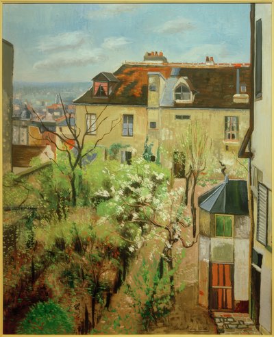 O jardim da casa de Utrillo de Andre Utter