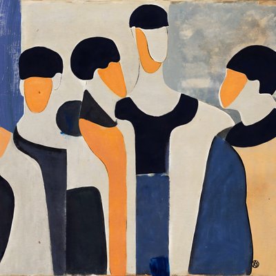 Figuras abstratas modernas de André Viana