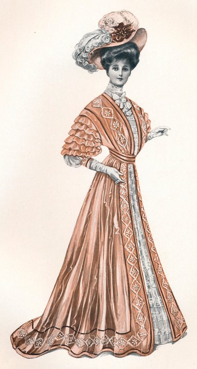 Uma ilustração do catálogo de uma dama eduardiana, c1908 de Andre and Sleigh