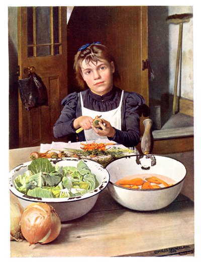 Mãe ajudando, 1901. de Andre and Sleigh