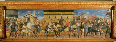 O julgamento justo de Trajano de Andrea (after) Mantegna