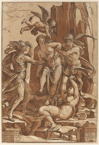 Alegoria da Virtude, 1585. de Andrea Andreani