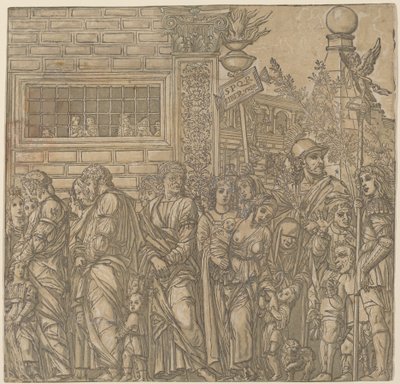 O triunfo de Júlio César, 1599. de Andrea Andreani