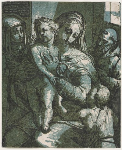 Virgem e Menino com São João, Santa Catarina de Sena e São Francisco de Andrea Andreani