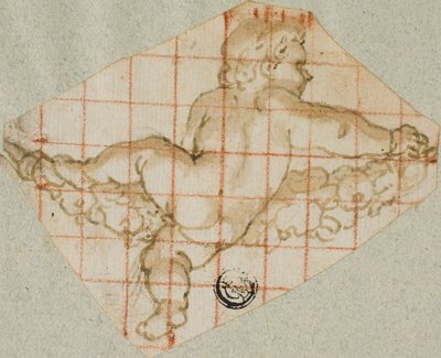 Putto com grinalda de Andrea Lilio