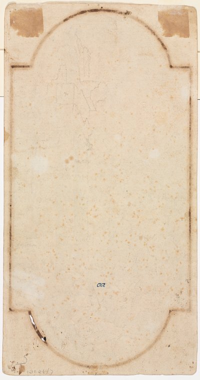 Fragmento de um Arco (traçado do reto) (verso) de Andrea Locatelli
