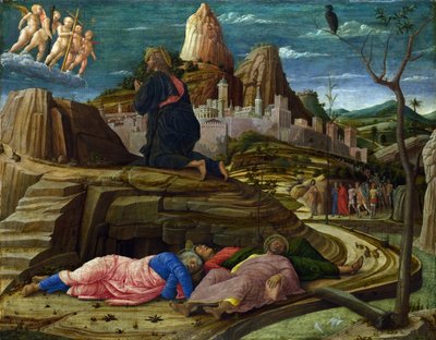 Agonia no Jardim, c.1460 (têmpera no painel) de Andrea Mantegna