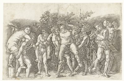 Bacanal com Silenus de Andrea Mantegna