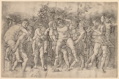 Bacanal com Silenus. de Andrea Mantegna