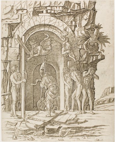 Descida ao Limbo de Andrea Mantegna