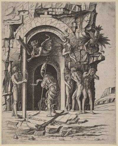 Descida ao Limbo de Andrea Mantegna