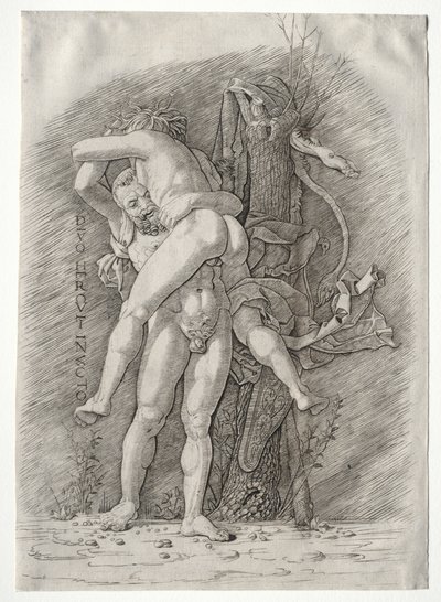 Hércules e Anteu, 1400. de Andrea Mantegna