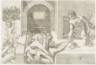 Ignorância e Mercúrio de Andrea Mantegna