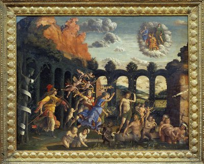 Minerva perseguindo os vícios do jardim da virtude - Andrea Mantegna, cerca de 1497, Museu do Louvre, Paris. de Andrea Mantegna