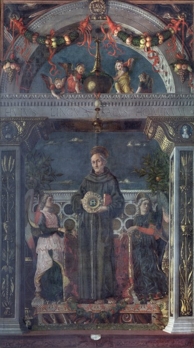 São Bernardino de Siena com Anjos de Andrea Mantegna