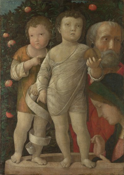 A Sagrada Família com São João, c. 1500 de Andrea Mantegna