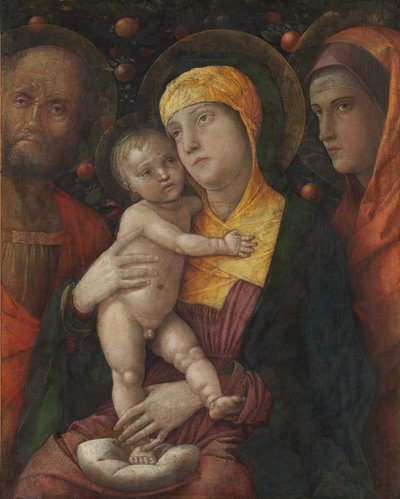 A Sagrada Família com Santa Maria Madalena, ca. 1495-1500. de Andrea Mantegna