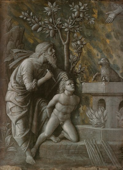 O sacrifício de Isaac, c.1490-1495 de Andrea Mantegna