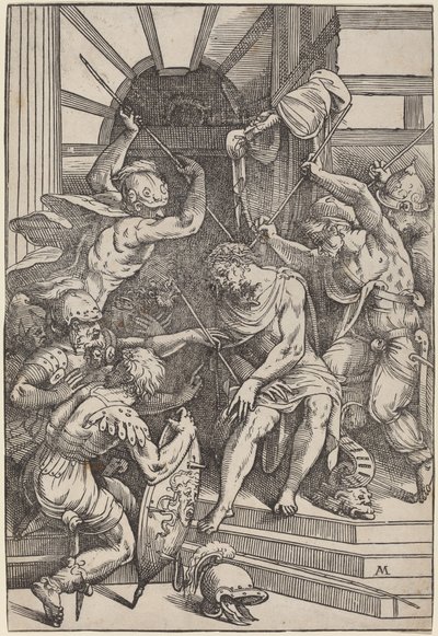 Cristo coroado de espinhos de Andrea Meldolla, called Schiavone, after Titian
