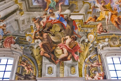Ásia, detalhe das alegorias dos continentes de Andrea Pozzo