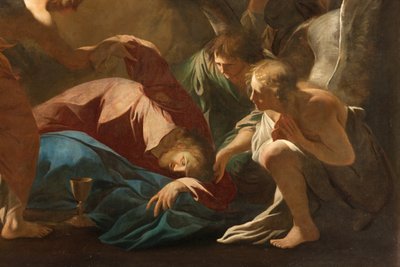 Milão, Igreja de San Francesco da Paola, Andrea Pozzo, Os Anjos apoiam Jesus no Jardim do Getsémani de Andrea Pozzo