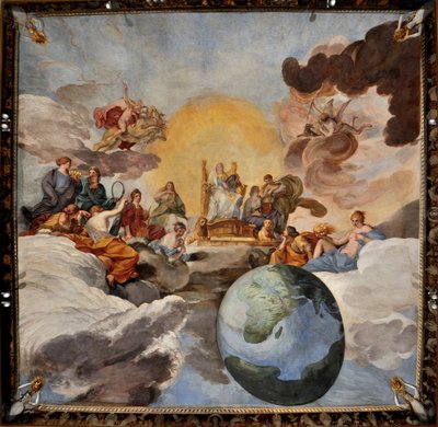 O Triunfo da Sabedoria Divina, 1629-1631. de Andrea Sacchi