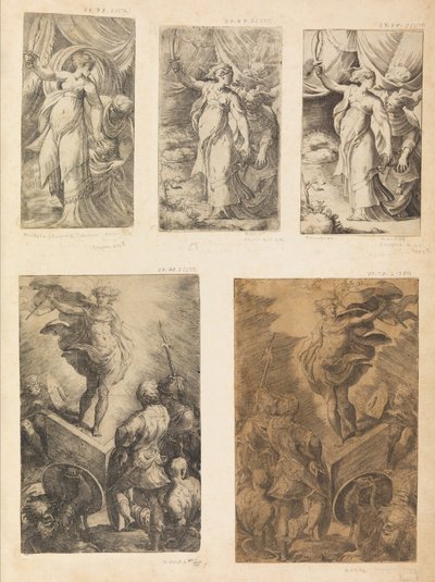 Judite, a Ressurreição, c. 1540-43. de Andrea Schiavone