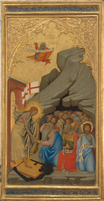 Cenas da Paixão de Cristo: A Descida ao Limbo [painel direito] de Andrea Vanni